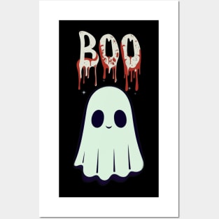 Cute Boo Ghost Posters and Art